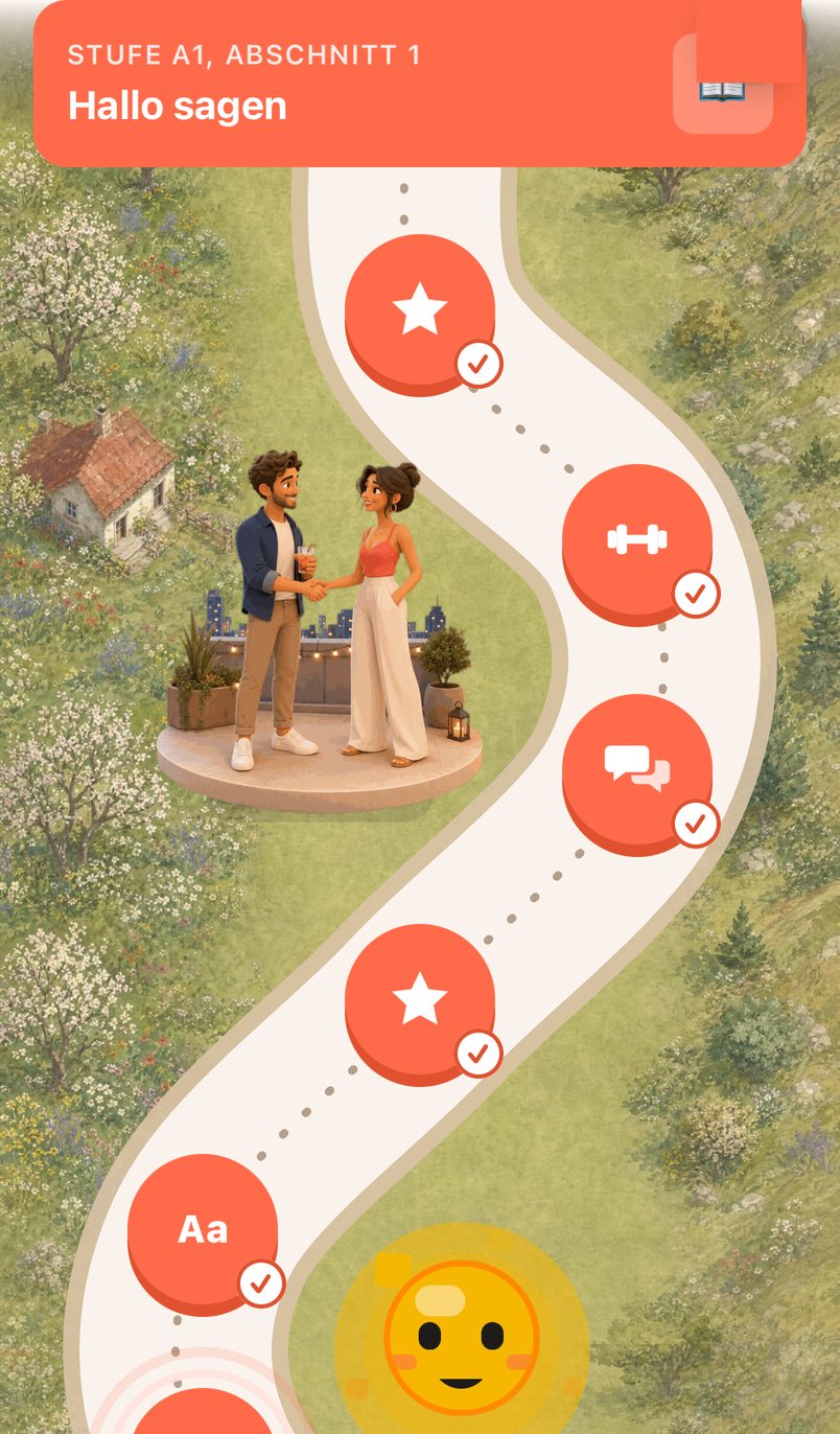 Der Lernpfad in der SaySmart-App